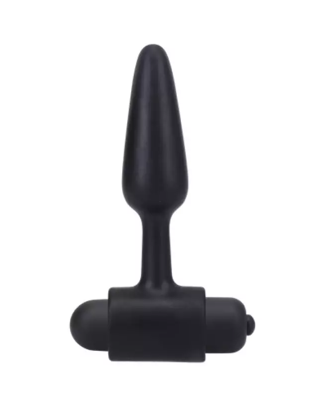 Vibrating Butt Plug 3/8 cm Black de Doc Johnson pour stimulation anale confortable et sécurisée-1