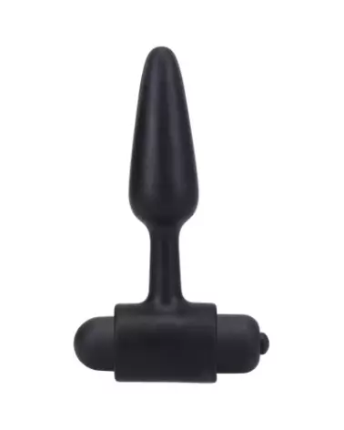 Vibrating Butt Plug 3/8 cm Black de Doc Johnson pour stimulation anale confortable et sécurisée-1