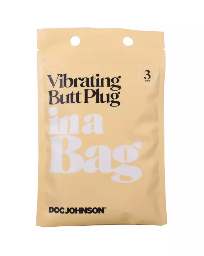 Vibrating Butt Plug 3/8 cm Black de Doc Johnson pour stimulation anale confortable et sécurisée-2