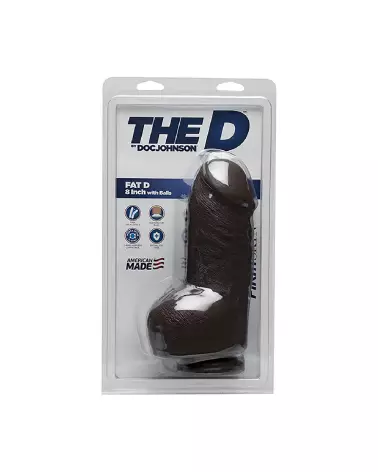 Image du Fat D Realistic FIRMSKYN Dildo avec Testicules par Doc Johnson-2