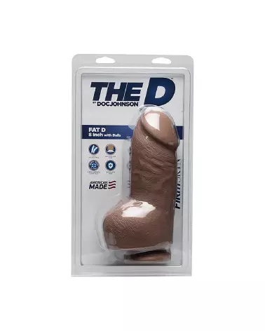 Photo du Fat D FIRMSKYN Dildo de Doc Johnson avec testicules et ventouse-2