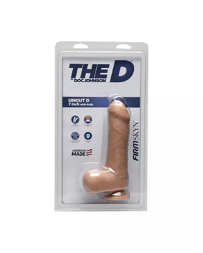 Image du Dildo Realiste FIRMSKYN Uncut D avec Testicules de Doc Johnson-2