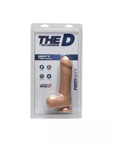 Image du Dildo Realiste FIRMSKYN Uncut D avec Testicules de Doc Johnson-3