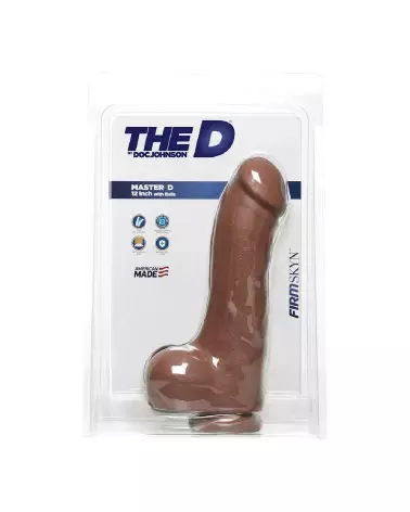 Dildo réaliste Master D FIRMSKYN 30 cm avec testicules de Doc Johnson-2