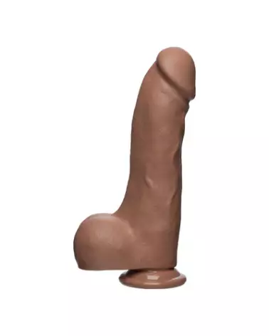 Dildo réaliste Doc Johnson Master D en FIRMSKYN avec testicules, 25 cm-1