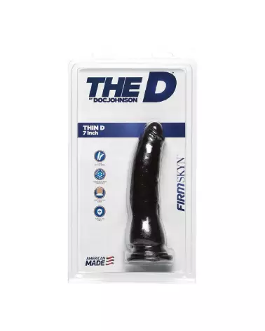 Dildo réaliste Thin D FIRMSKYN de Doc Johnson, 18 cm pour plaisir intime optimal-3