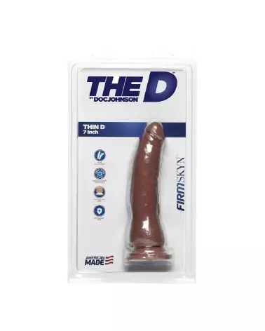 Dildo réaliste FIRMSKYN Thin D de Doc Johnson, 18 cm-3