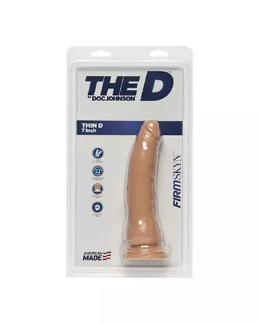 Image du dildo réaliste Thin D FIRMSKYN de Doc Johnson 7 pouces-2