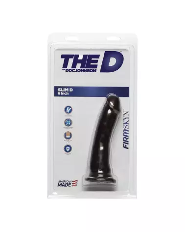 Dildo réaliste Slim D Doc Johnson en FIRMSKYN de 17 cm-3