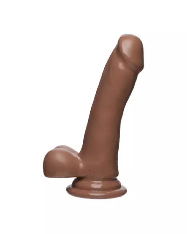 Image du dildo réaliste Slim D FIRMSKYN de Doc Johnson avec testicules-1