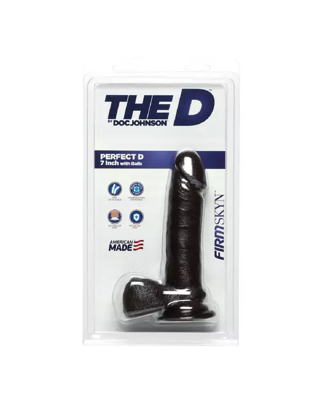 Image du Dildo Réaliste Perfect D FIRMSKYN avec Testicules de Doc Johnson-2