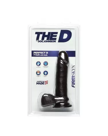 Image du Dildo Réaliste Perfect D FIRMSKYN avec Testicules de Doc Johnson-2