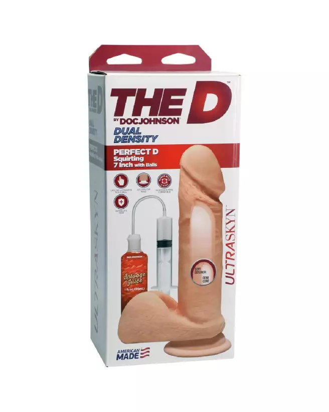 Sextoy Perfect D Squirting ULTRASKYN 7 inch Vanilla by Doc Johnson-3