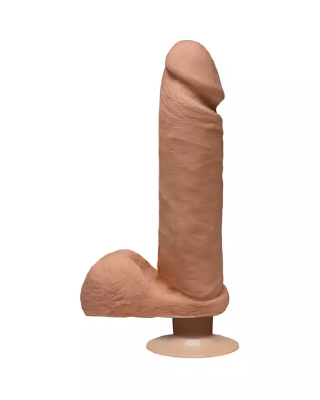 Perfect D Vibrating Realistic ULTRASKYN Dildo with Balls Doc Johnson-1