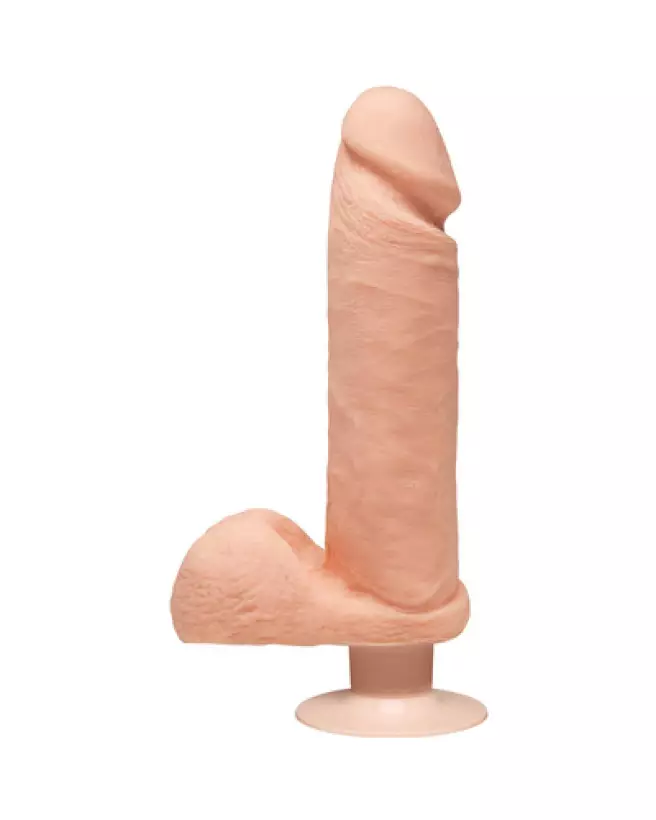 Perfect D Vibrating Realistic ULTRASKYN Dildo de Doc Johnson avec Testicules-1
