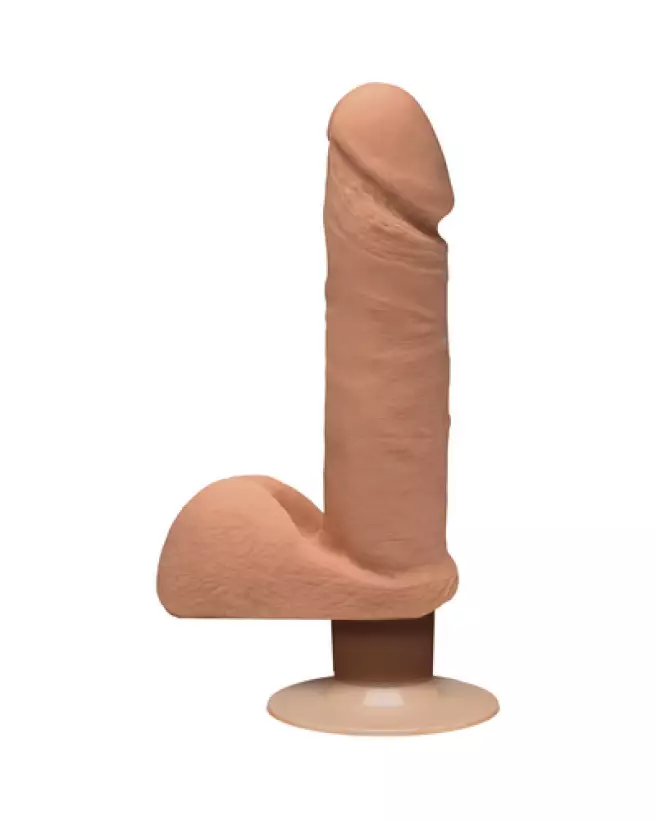 Dildo réaliste Perfect D ULTRASKYN avec testicules de Doc Johnson 18 cm-1