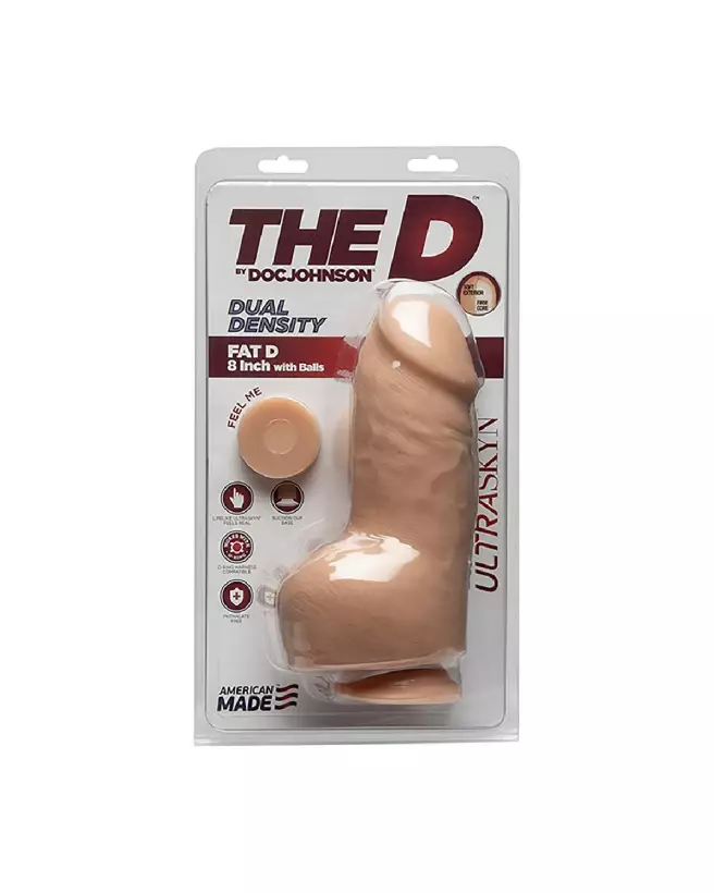 Photo du Fat D ULTRASKYN 20 cm de Doc Johnson - Dildo réaliste avec testicules-2