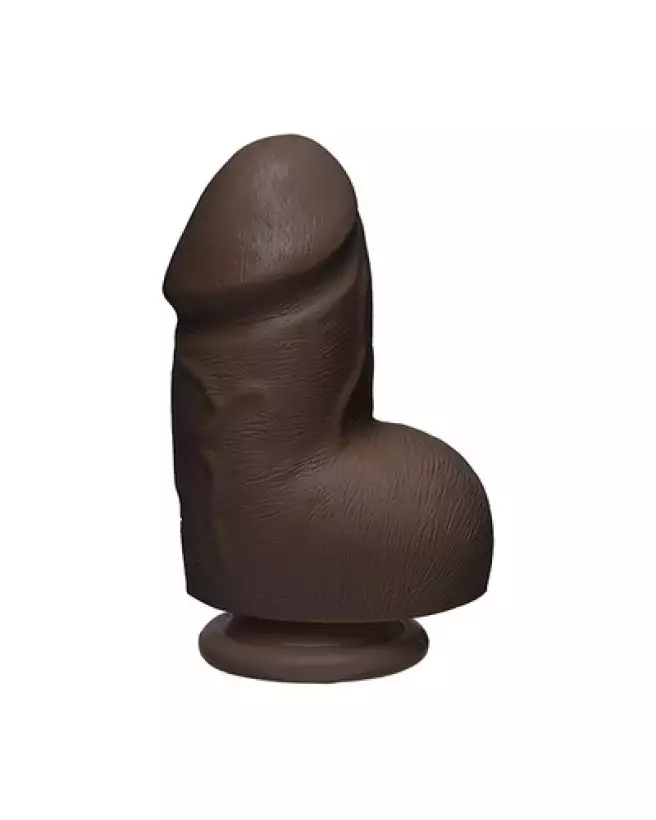 Image du Dildo Fat D ULTRASKYN de Doc Johnson avec testicules, sextoy réaliste 15 cm-1