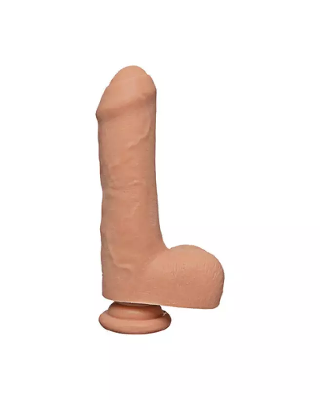 Dildo réaliste Doc Johnson Uncut D en ULTRASKYN avec testicules-1