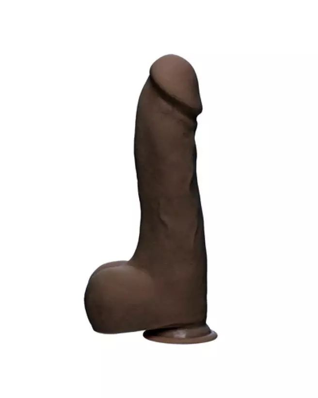Master D Realistic ULTRASKYN Dildo avec testicules par Doc Johnson - Sextoy réaliste 25 cm-1