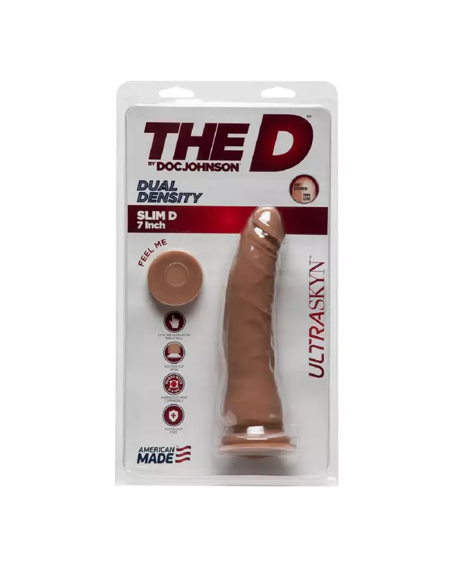 Image du dildo Thin D ULTRASKYN 7 pouces de Doc Johnson - Sextoy réaliste-2