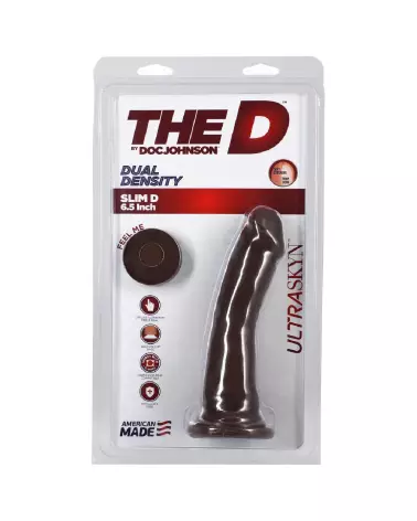 Image du Slim D Realistic ULTRASKYN Dildo 6 pouces par Doc Johnson - Sextoy Réaliste-2