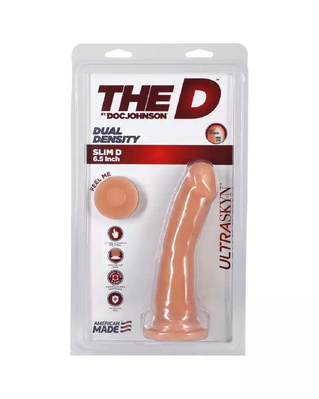 Photo du Slim D Realistic ULTRASKYN Dildo with Balls de Doc Johnson, 15 cm-2
