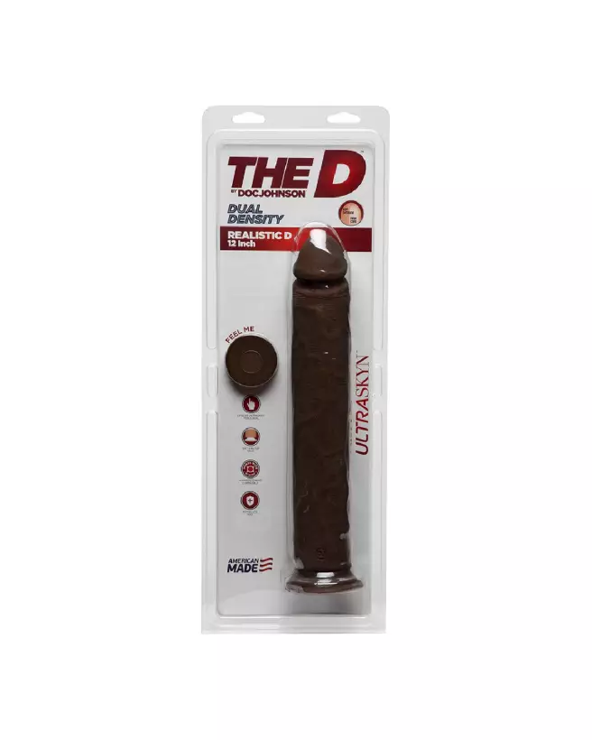 Realistic D ULTRASKYN Dildo 12 pouces par Doc Johnson - Sextoy Réaliste-3