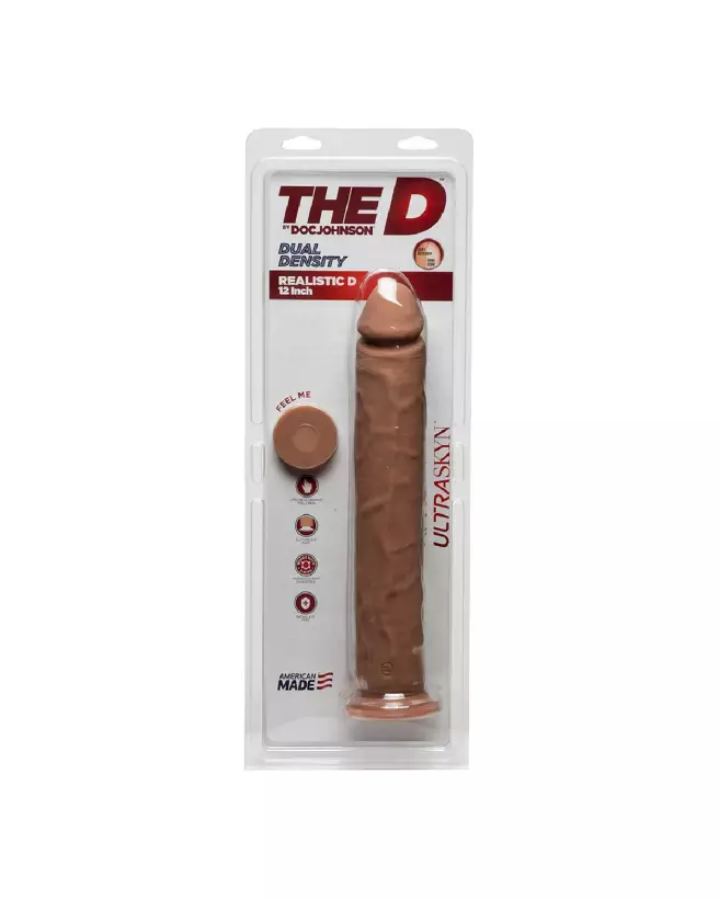 Dildo réaliste ULTRASKYN Realistic D de Doc Johnson 12 pouces-2