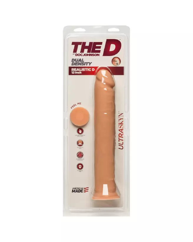 Image du dildo Realistic D ULTRASKYN 12 pouces de Doc Johnson-2