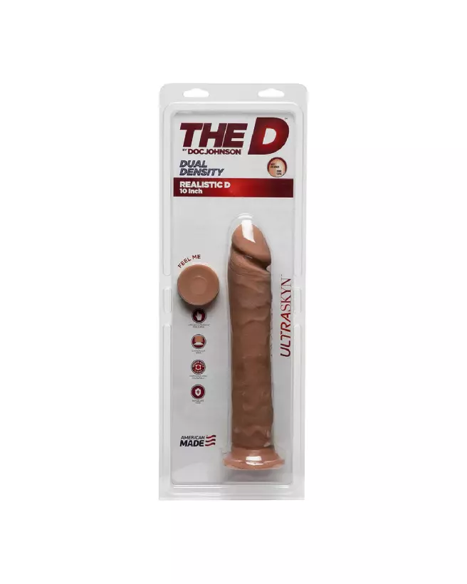 Image du Realistic D ULTRASKYN Dildo 10 pouces par Doc Johnson - Sextoy Réaliste-3