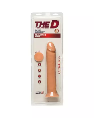Dildo Realistic D ULTRASKYN 10 pouces de Doc Johnson - Sextoy Réaliste-2