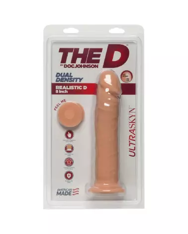 Image du dildo Realistic D ULTRASKYN 8"/20cm par Doc Johnson - Sextoy réaliste et détaillé-3