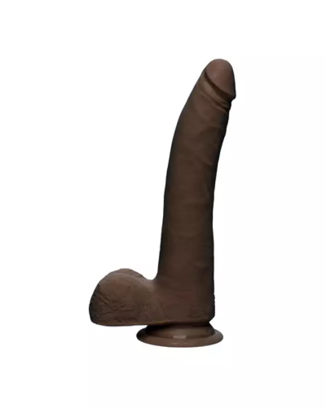 Dildo réaliste ULTRASKYN D Slim avec testicules de Doc Johnson-1