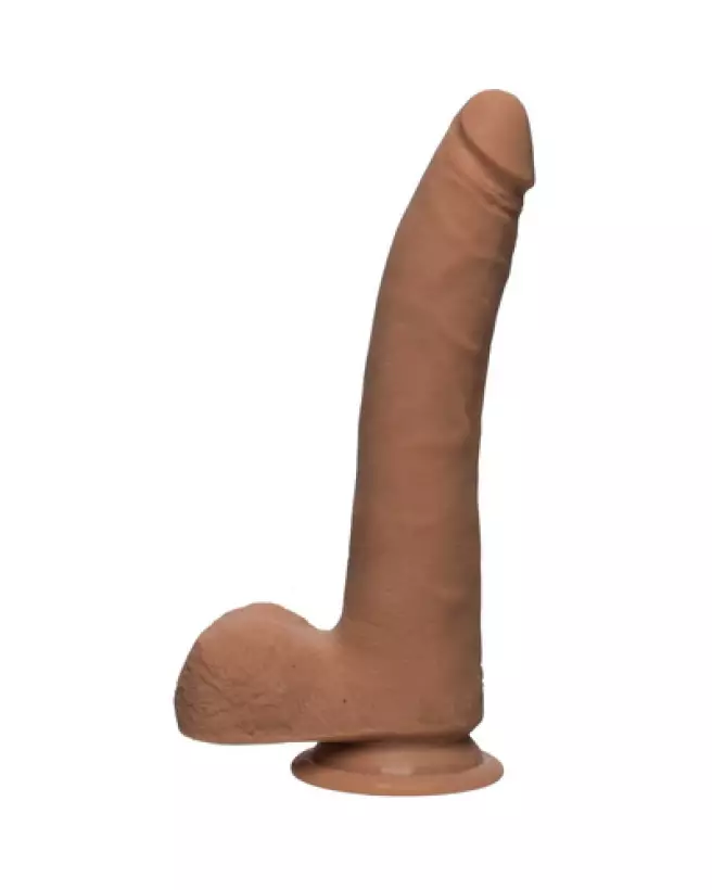 Dildo réaliste ULTRASKYN D Slim avec testicules de Doc Johnson-1
