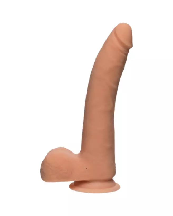 Dildo réaliste ULTRASKYN D Slim avec testicules de Doc Johnson-1