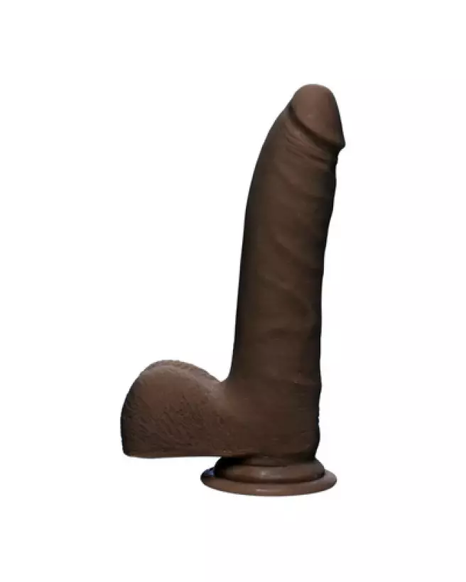 Dildo réaliste D Slim ULTRASKYN de Doc Johnson avec testicules-1