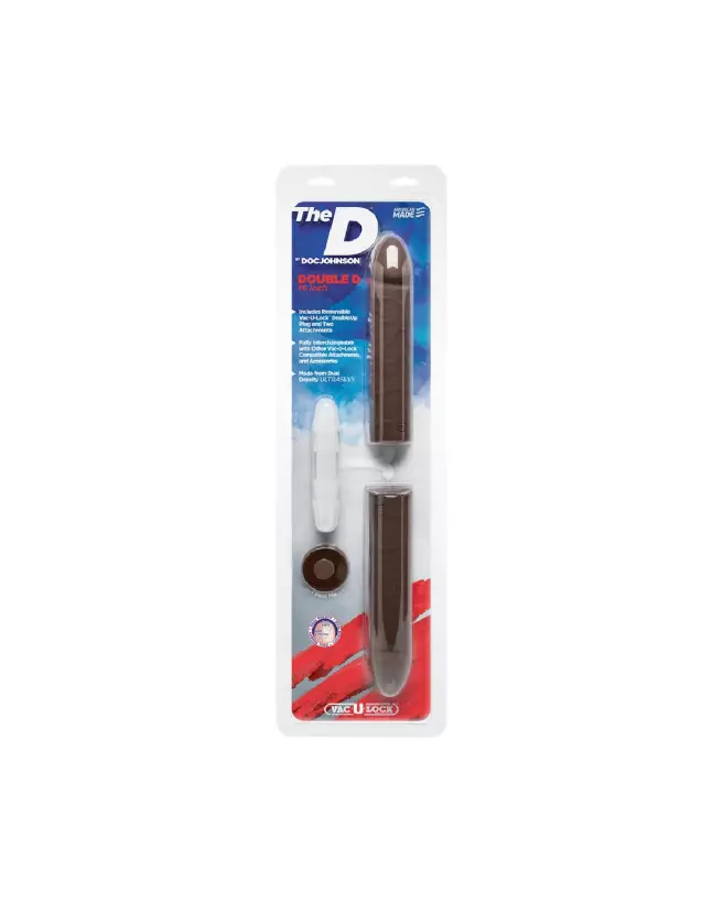 Double Dildo ULTRASKYN réaliste de Doc Johnson 40 cm pour plaisir double-2