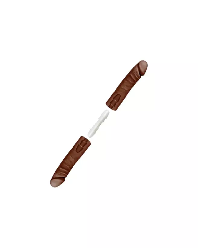 Double Dildo ULTRASKYN réaliste de Doc Johnson 40 cm pour plaisir double-3