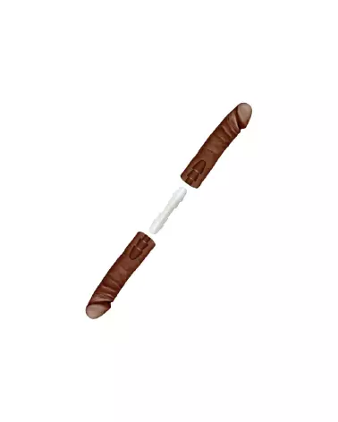 Double Dildo ULTRASKYN réaliste de Doc Johnson 40 cm pour plaisir double-3