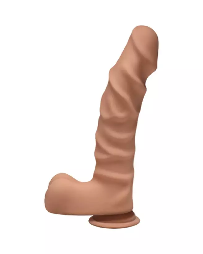 Dildo réaliste Ragin' D ULTRASKYN avec testicules par Doc Johnson-1