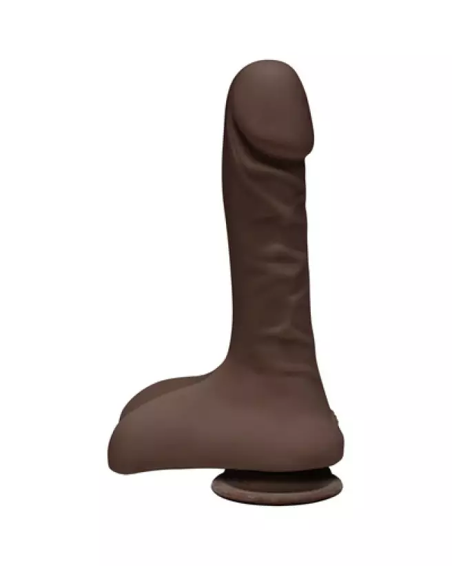 Dildo réaliste ULTRASKYN Super D avec testicules de Doc Johnson 9 pouces 22 cm-1