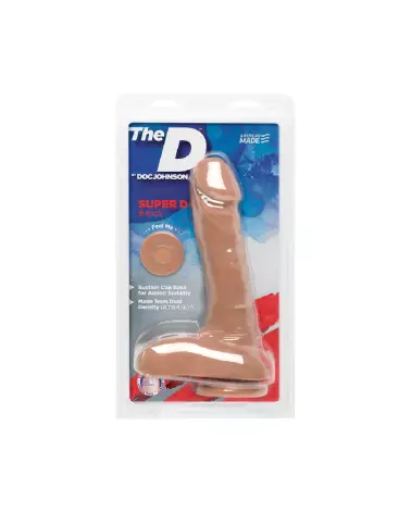 Image du Super D Realistic ULTRASKYN Dildo de Doc Johnson, sextoy réaliste avec ventouse -3