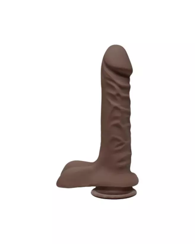 Image du Super D with Balls ULTRASKYN 8 pouces par Doc Johnson, sextoy réaliste de haute qualité-1