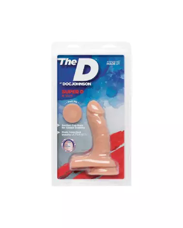 Super D Realistic ULTRASKYN Dildo 6 pouces par Doc Johnson-3