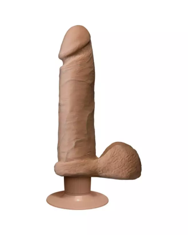 Vibrating ULTRASKYN Dildo 8 Inch by Doc Johnson – Realistic Pleasure Toy-1