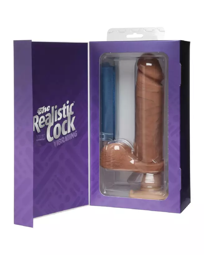 Vibrating ULTRASKYN Dildo 8 Inch by Doc Johnson – Realistic Pleasure Toy-2