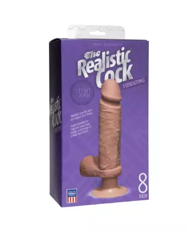 Vibrating ULTRASKYN Dildo 8 Inch by Doc Johnson – Realistic Pleasure Toy-4