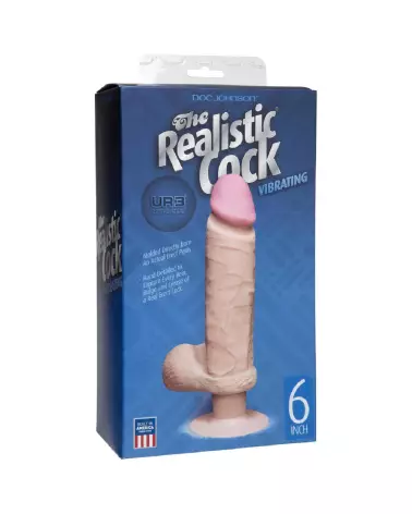 Vibrating Dildo with Balls 6 Inch by Doc Johnson - Realistic Sextoy-2