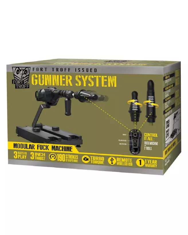 Gunner System 3-en-1 de Doc Johnson, machine sexuelle modulaire et polyvalente-2